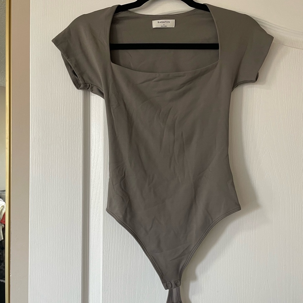 Babaton Light Gray Bodysuit